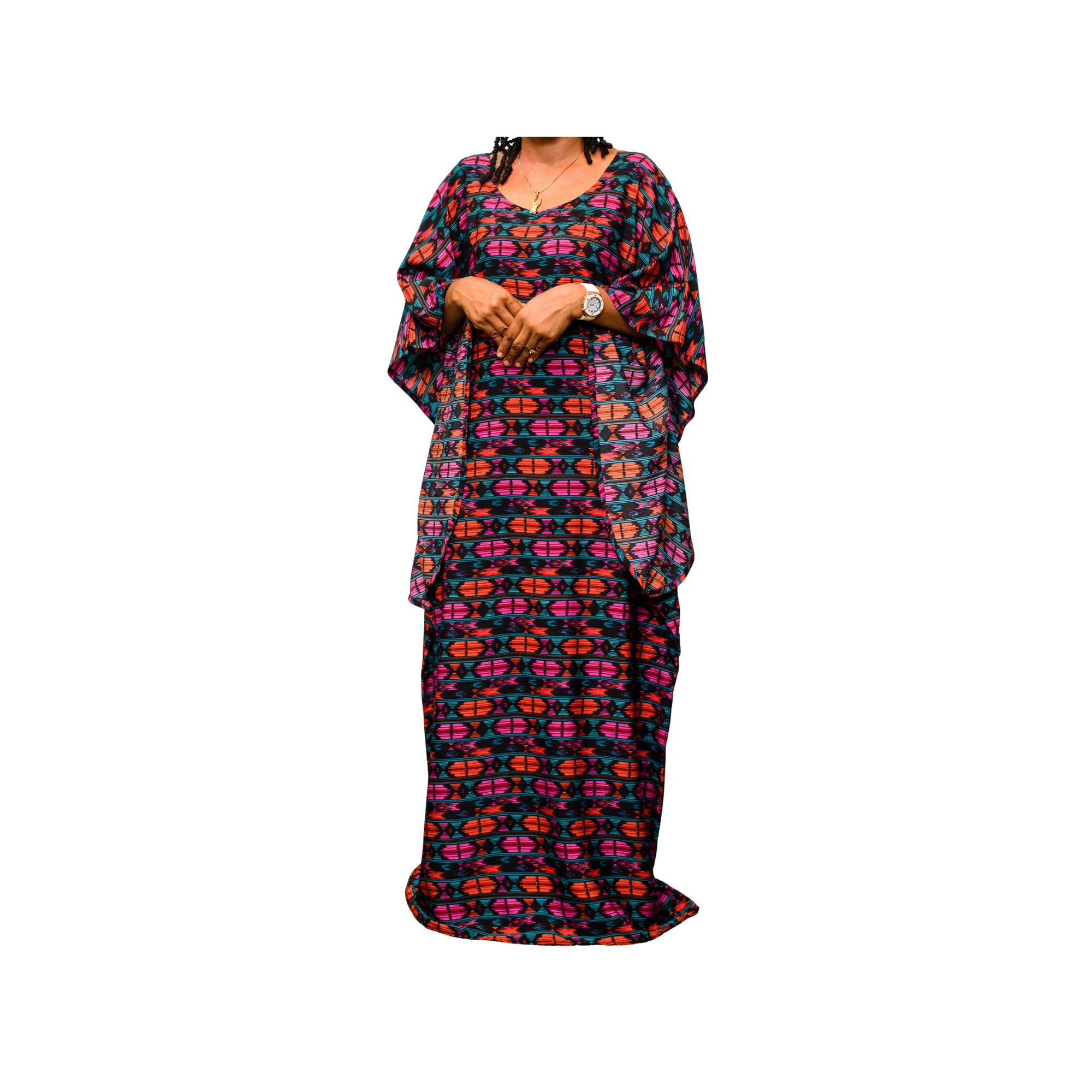 Adaku Mixed Boubou Long Dress