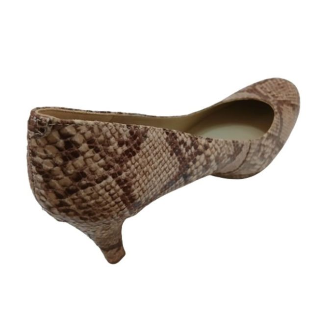 Naturalizer Lennox Snake Print Heels - Brown - Image 2