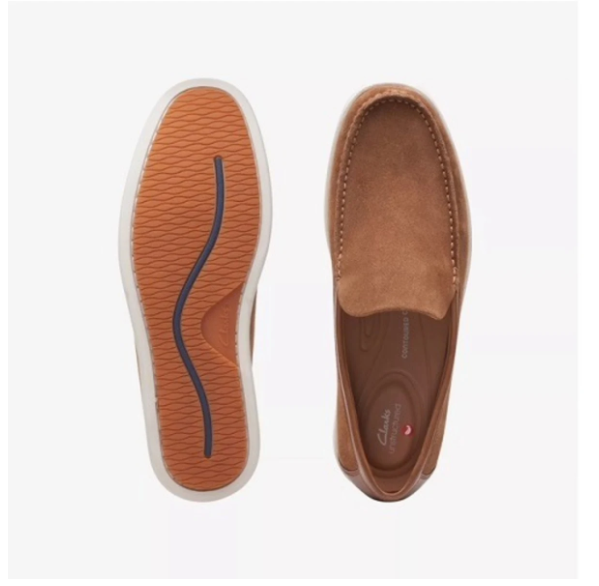 Clarks Men Ferius Creek Tan Combination Shoe - Image 2