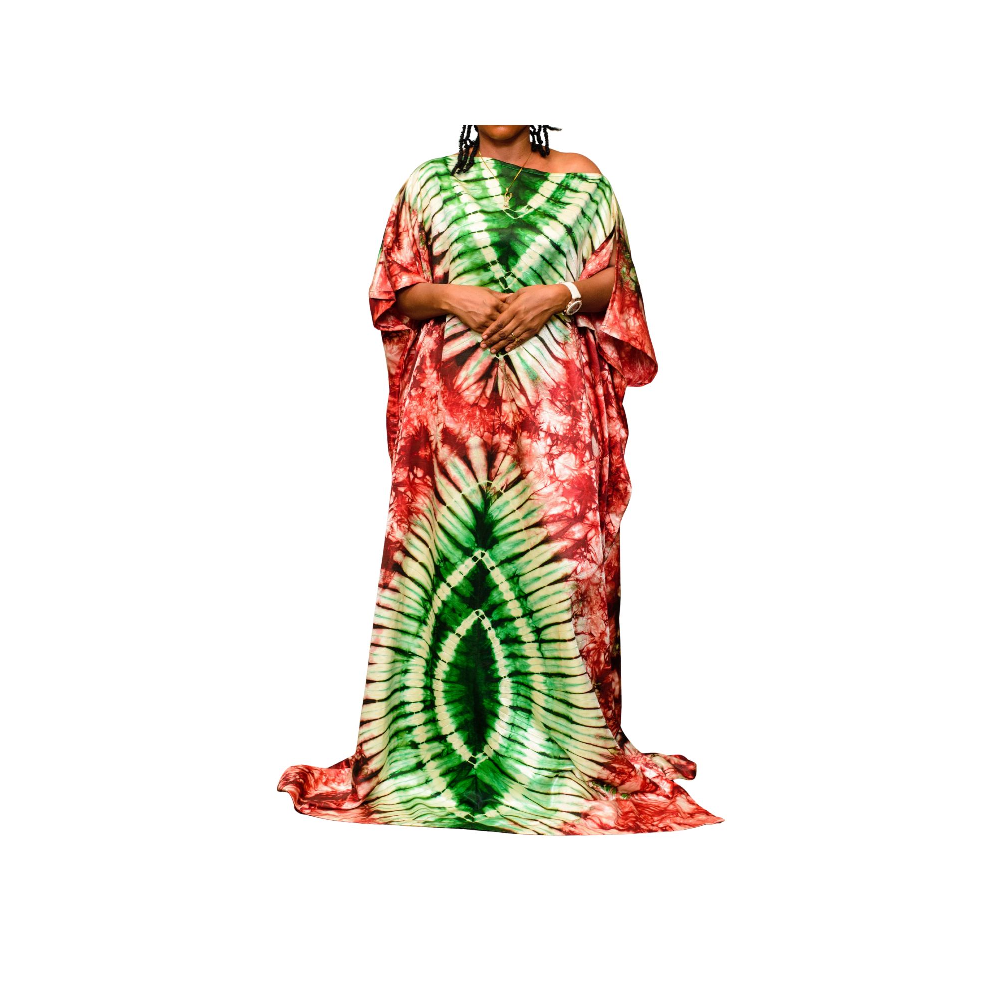 Evelyn Adire Boubou Gown