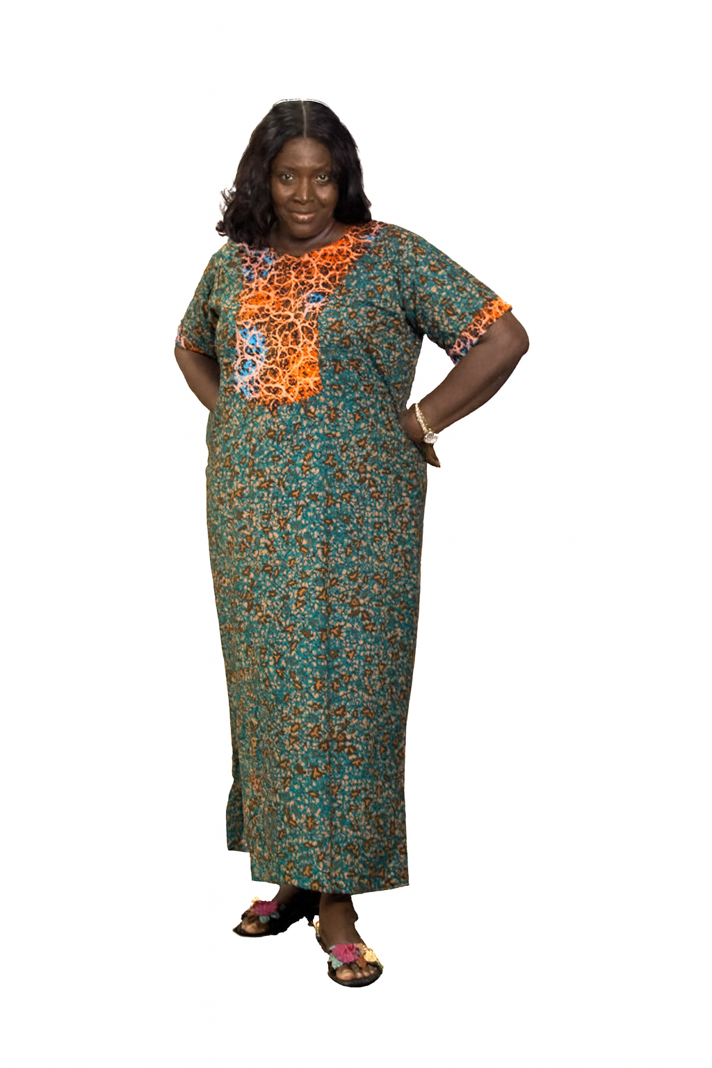 Linda Ankara Long Gown - Image 3
