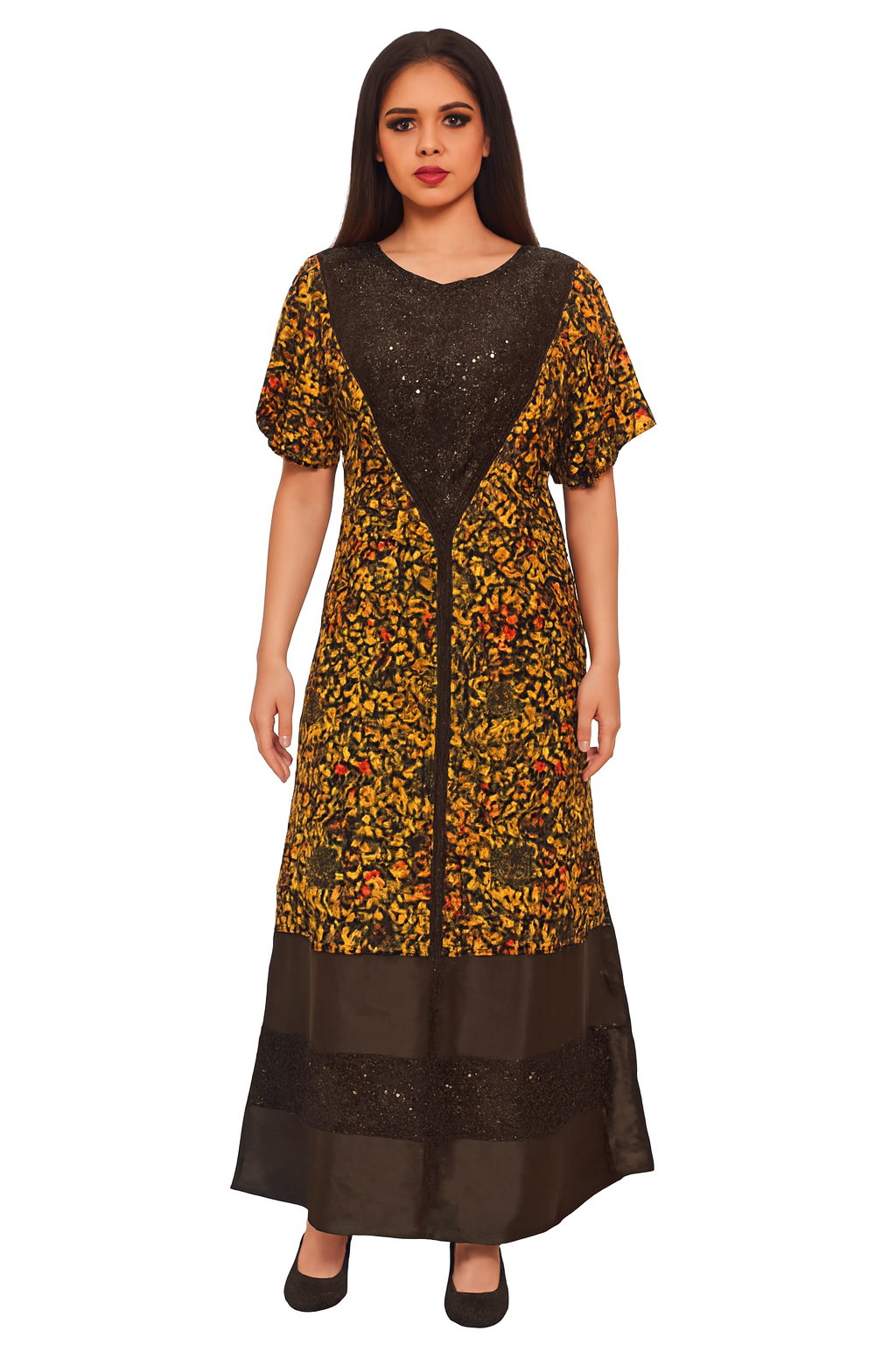 Vibrant Long Kampala Dress