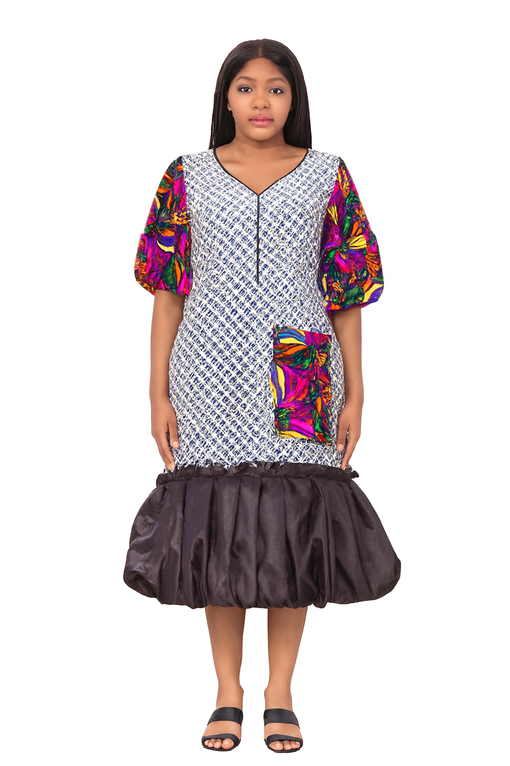 Demoke Ankara Short Dress