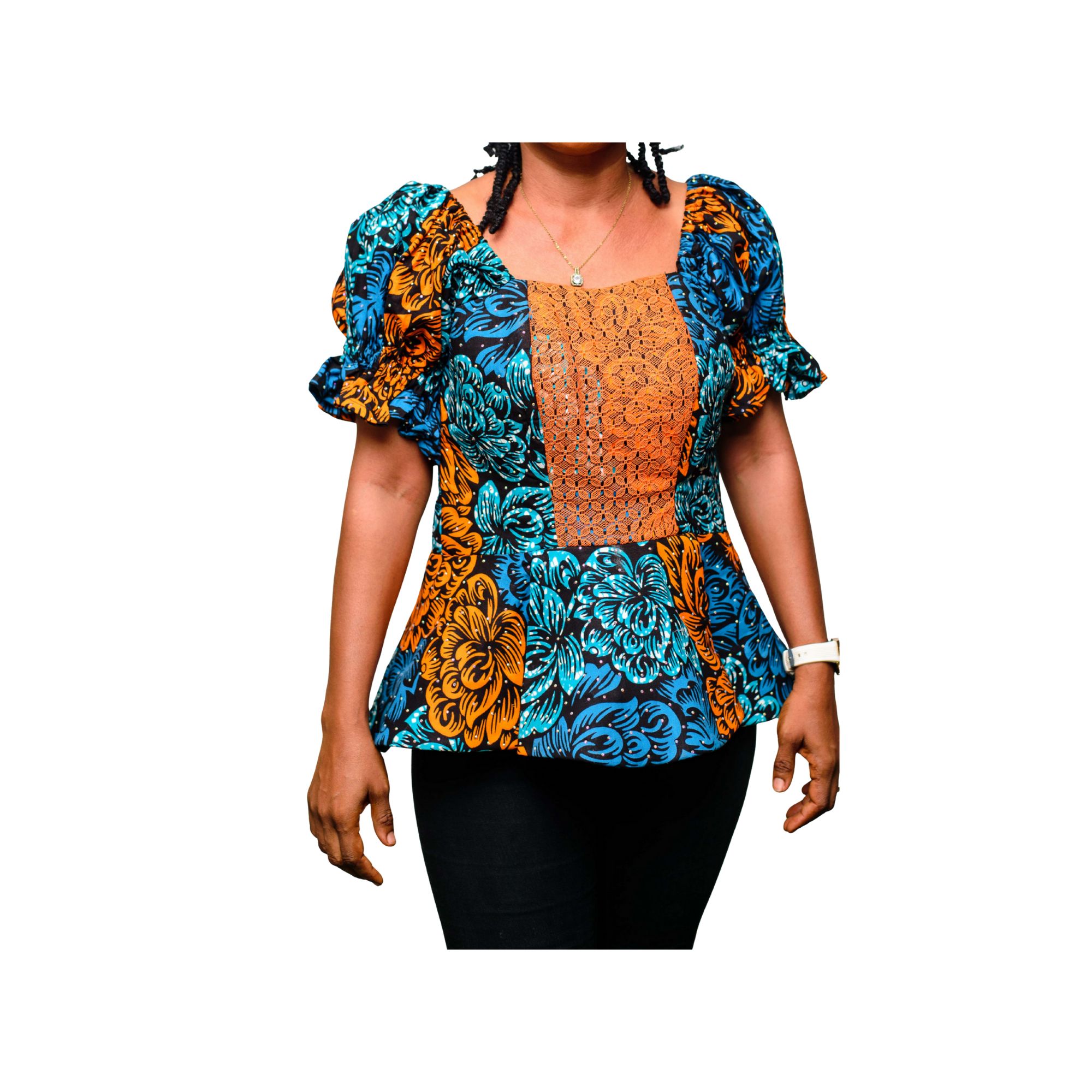 Wura Ankara Peplum Blouse