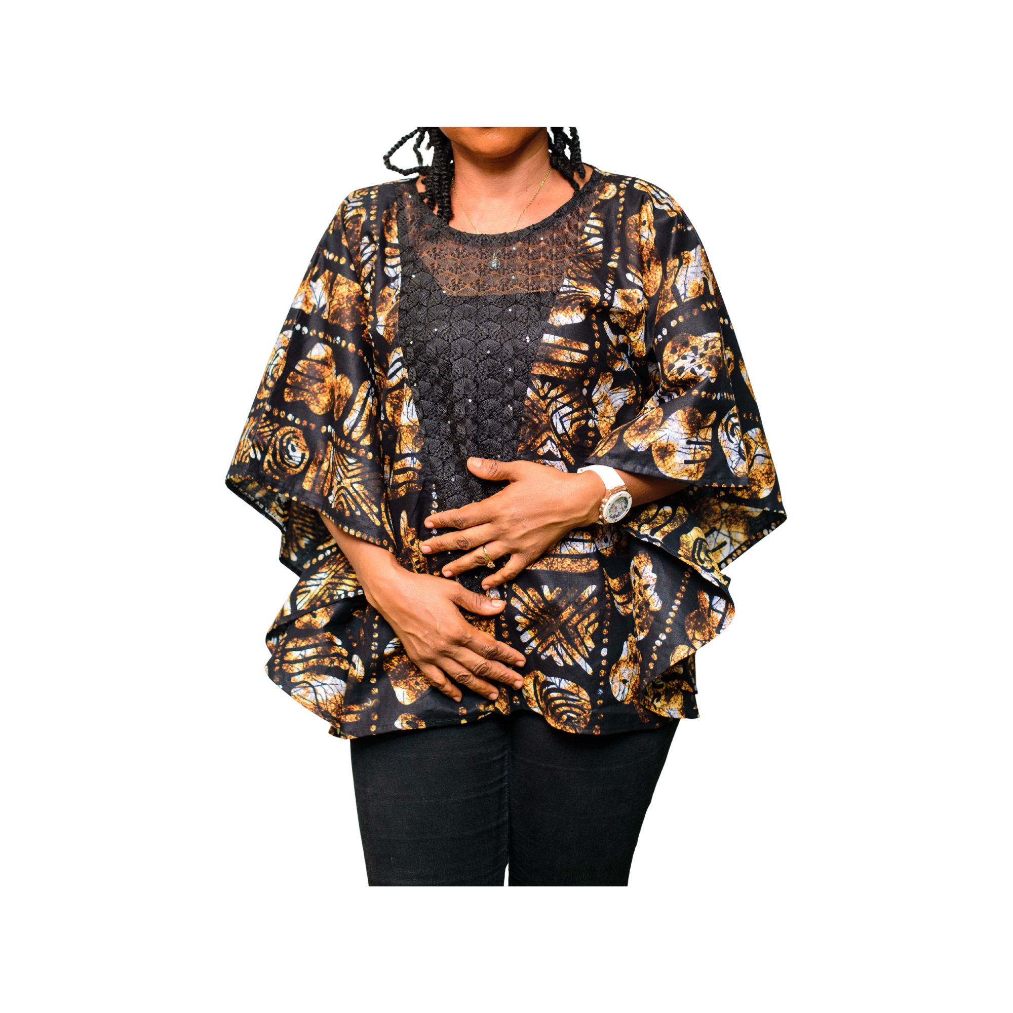 Abosede Ankara Boubou Blouse