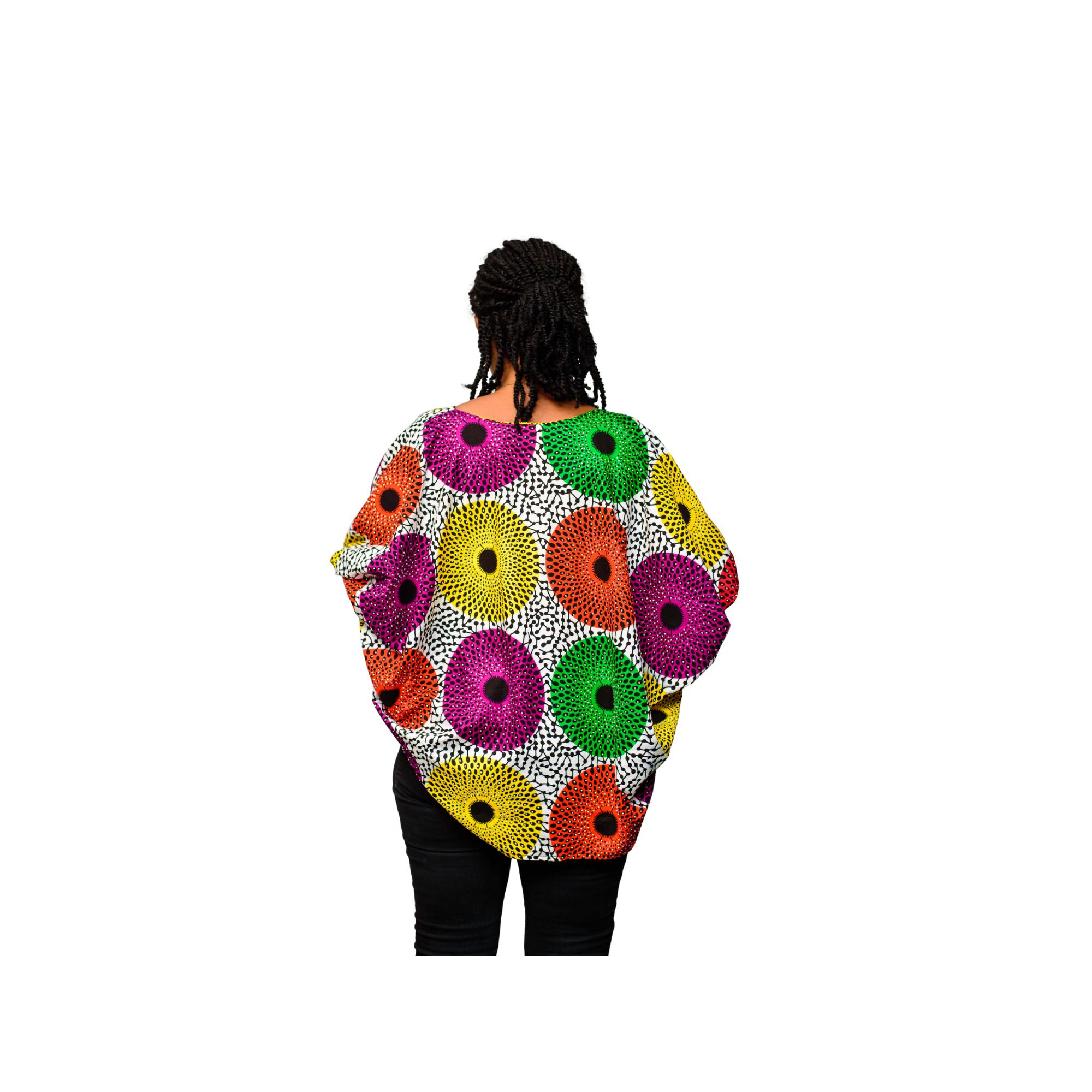 Peju Ankara Blouse With Embellished - Image 2