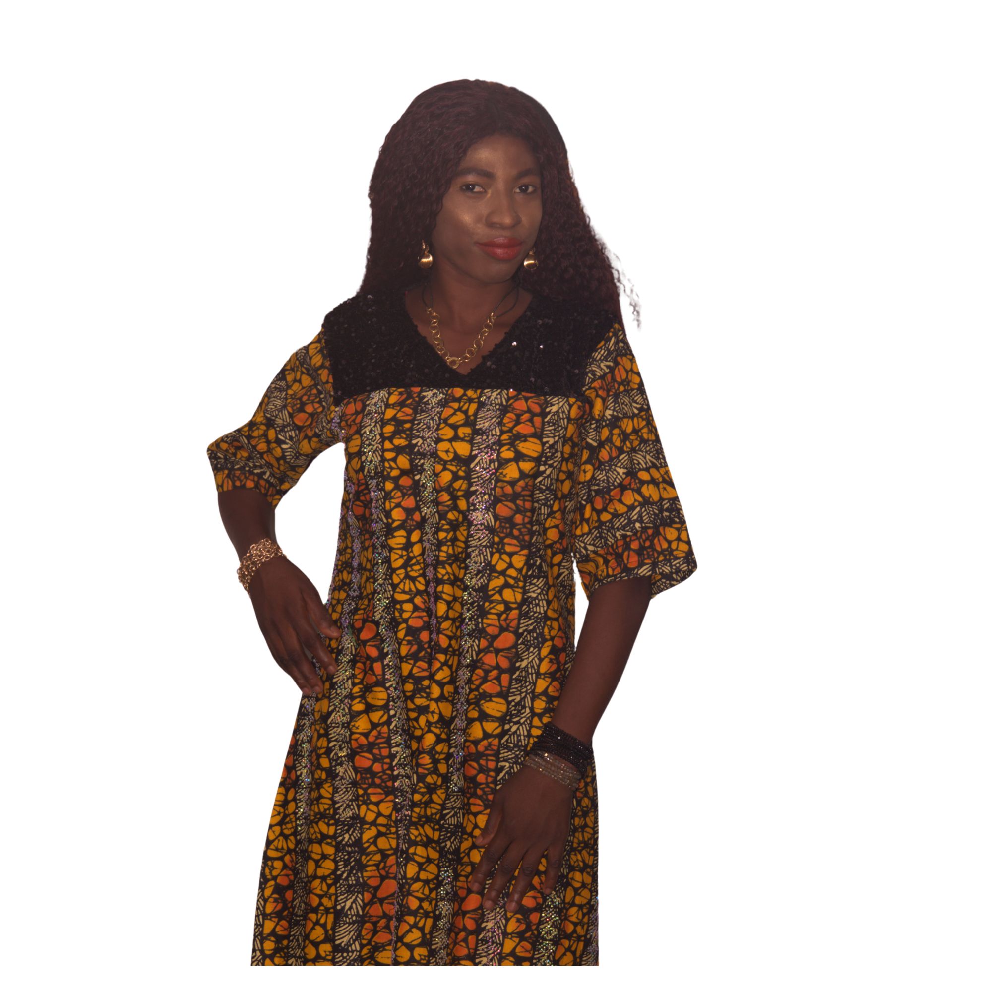 Betty Ankara Long Grown With Stones