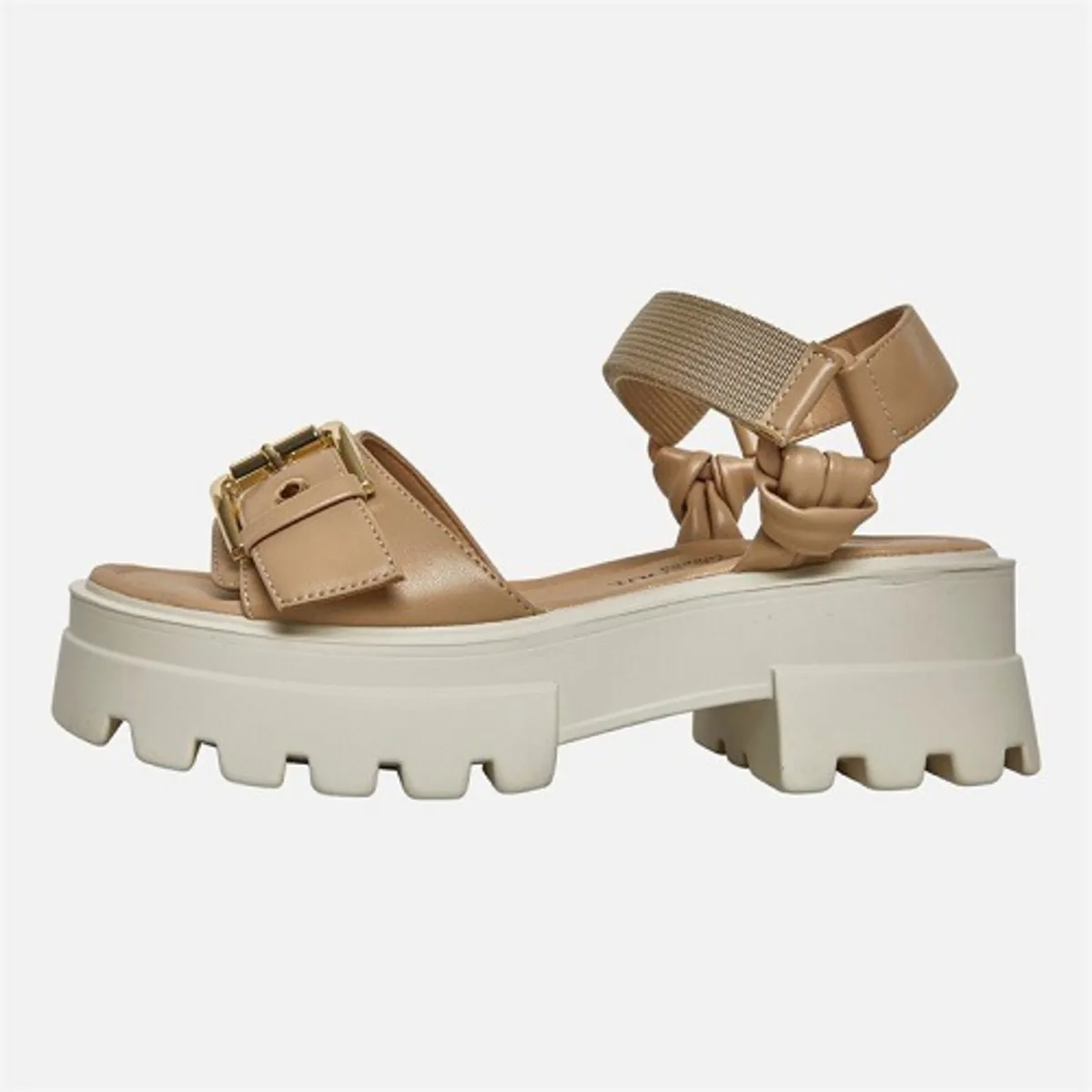 Brave Soul Women’s Pippa Ankle Strap Sandals – Nude