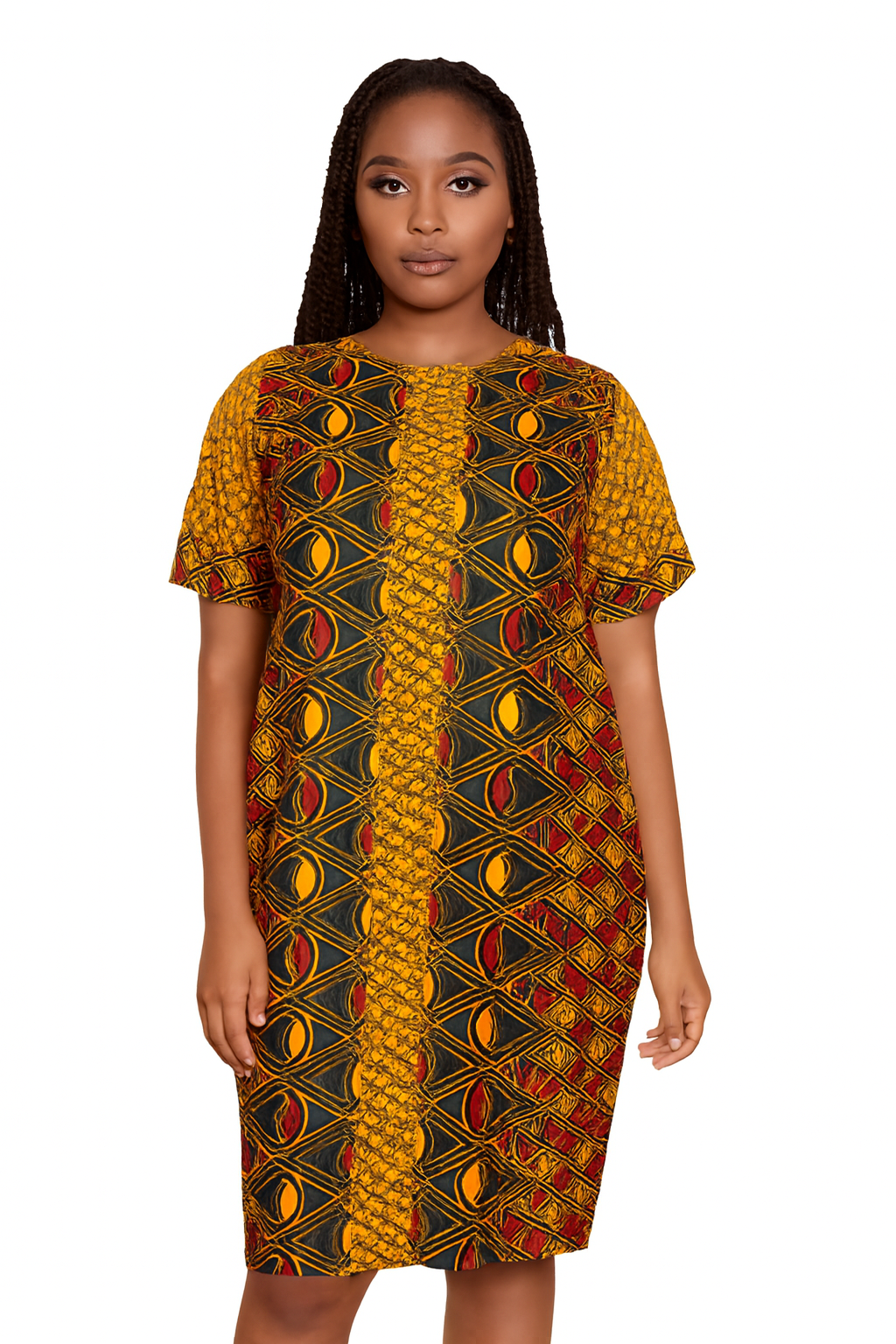 Pelumi Short Ankara Shift Dress