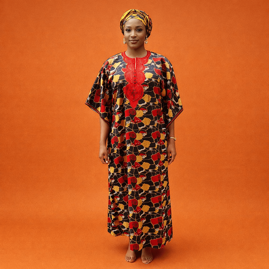 Daisy Ankara Long Dress