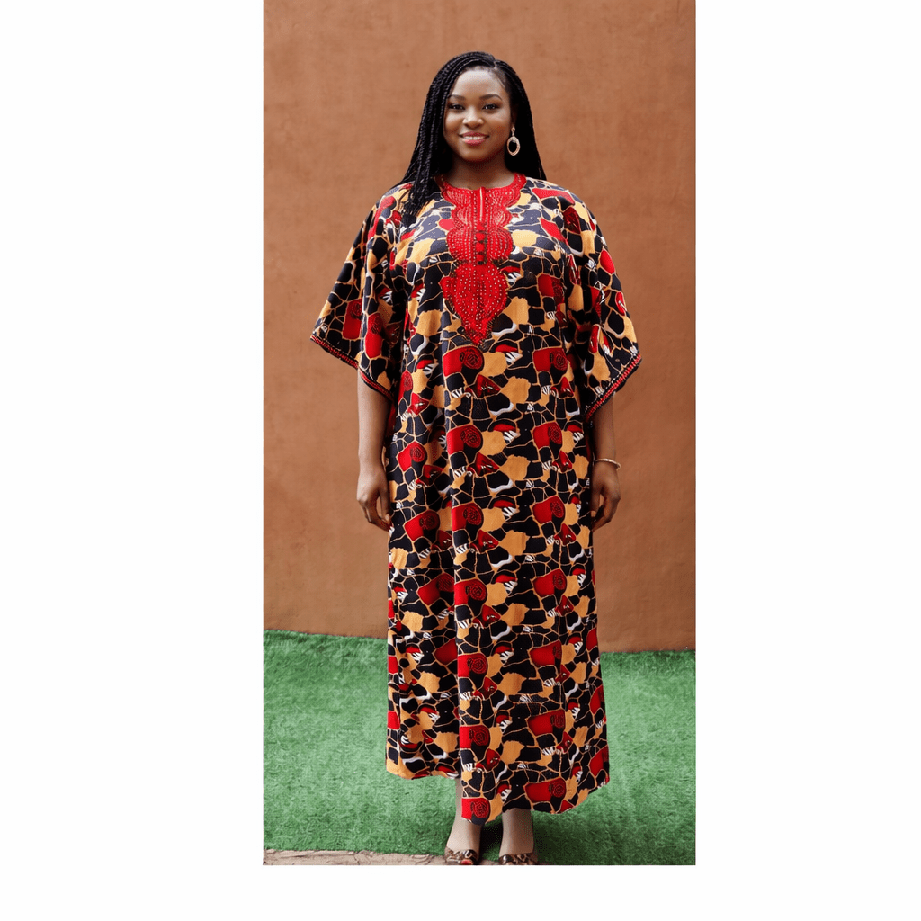Daisy Ankara Long Dress - Image 3