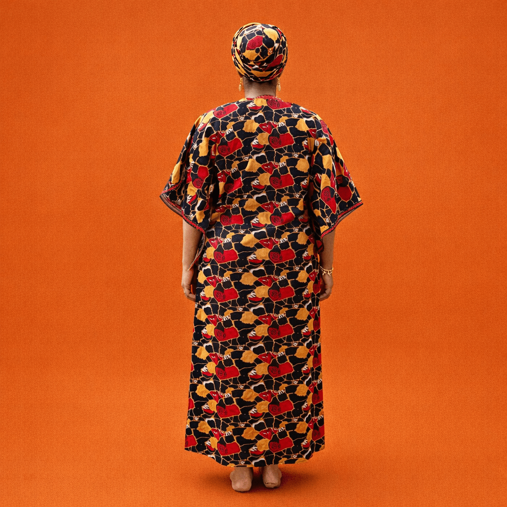 Daisy Ankara Long Dress - Image 2