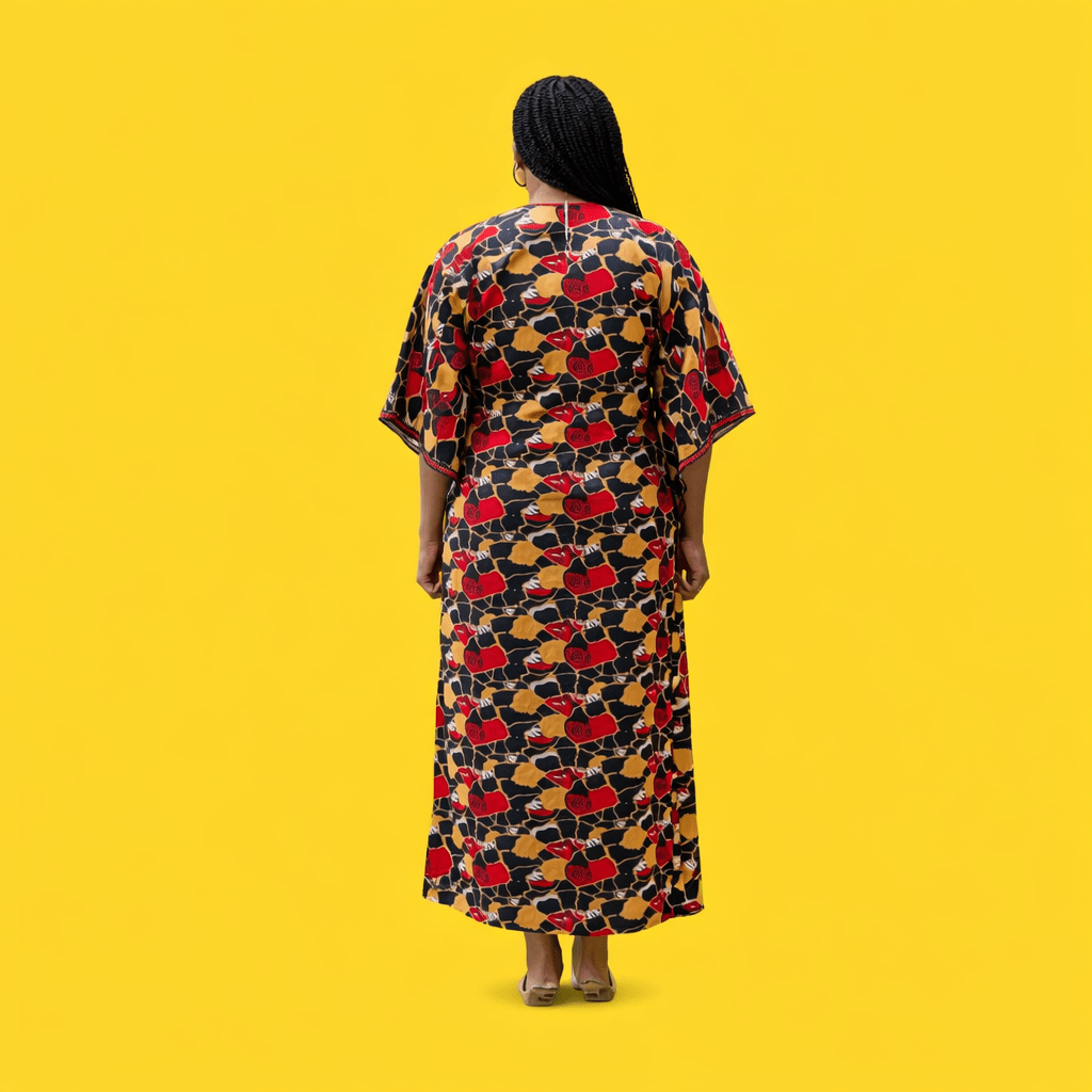 Daisy Ankara Long Dress - Image 4