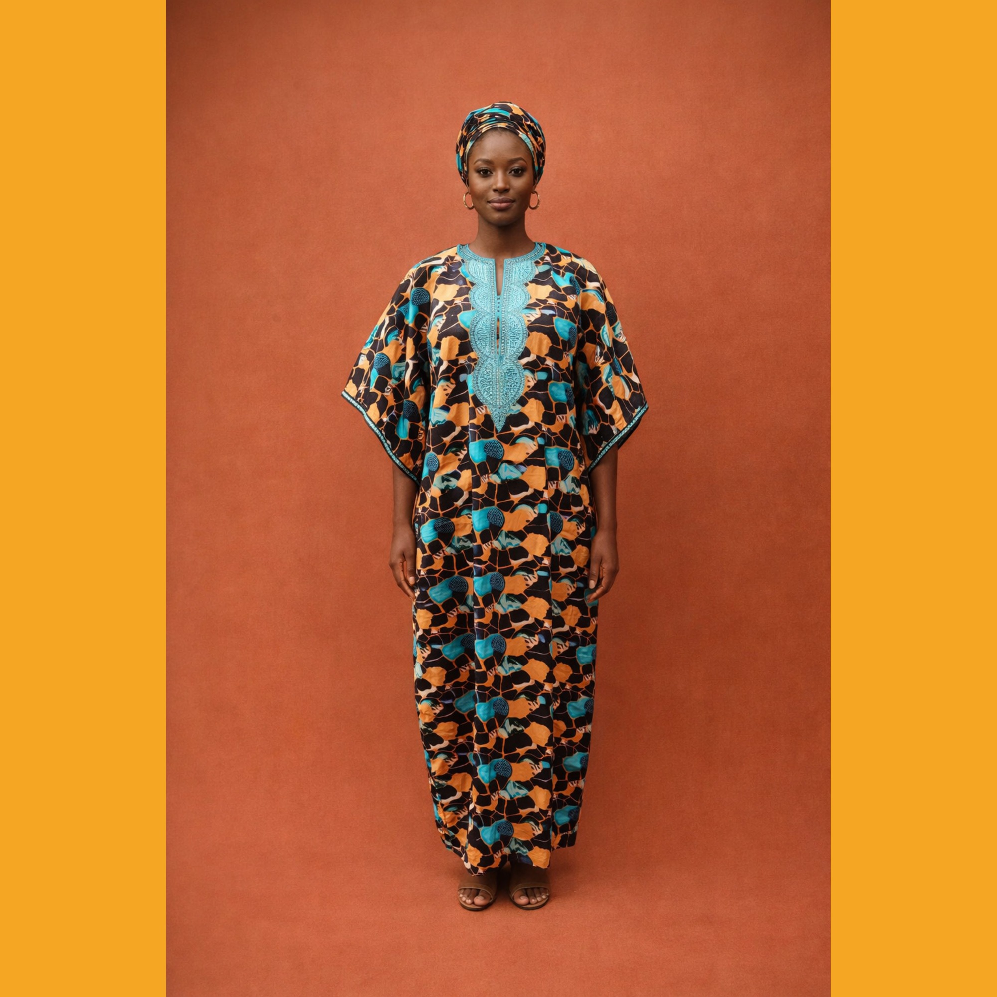 Lumi Ankara Long Dress