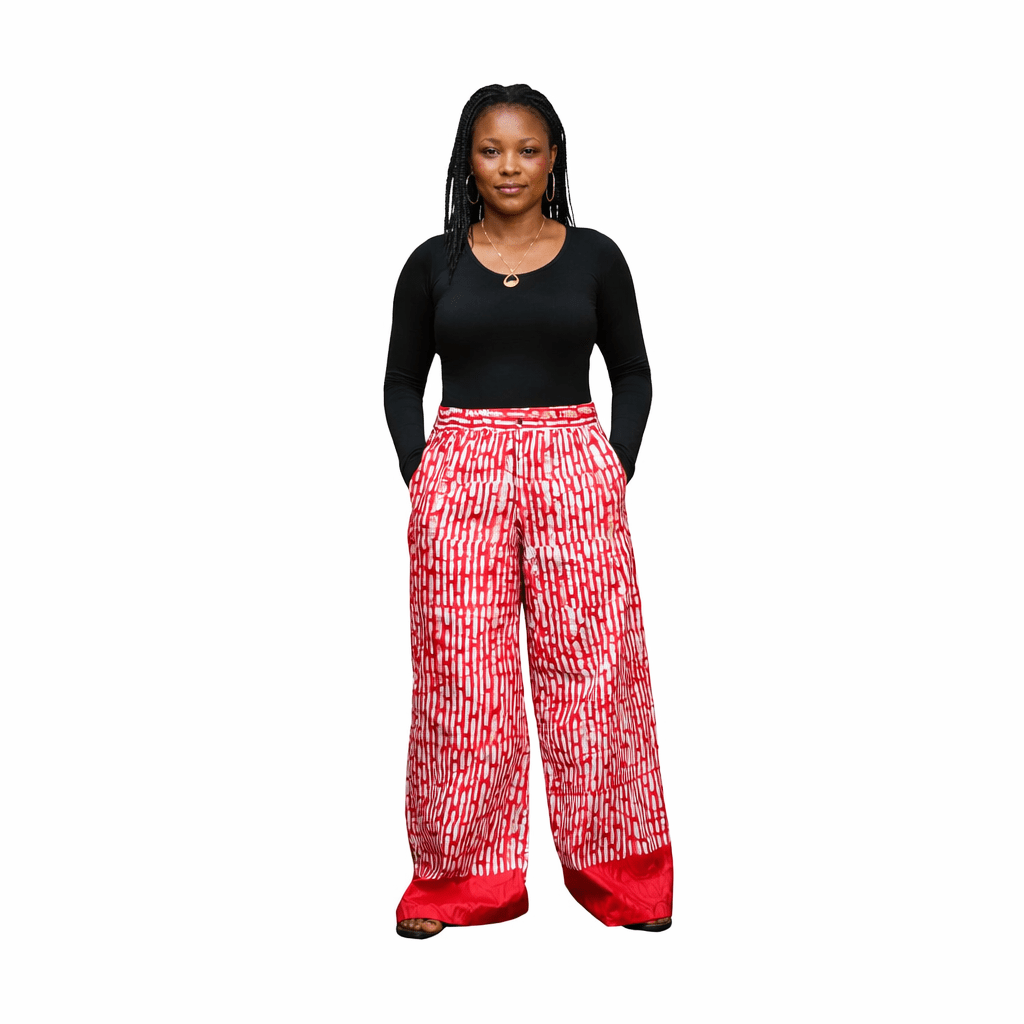 Crystal Adire Palazzo Pants For Women