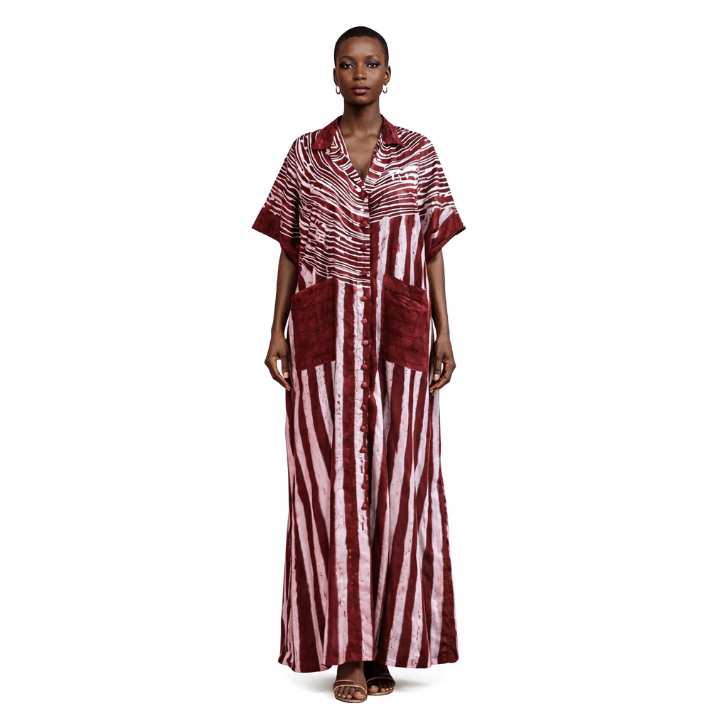 Susan Buttons Down Long Gown