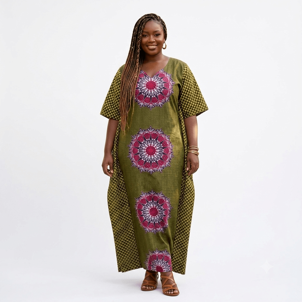 Nancy Ankara Bubu Long Dress